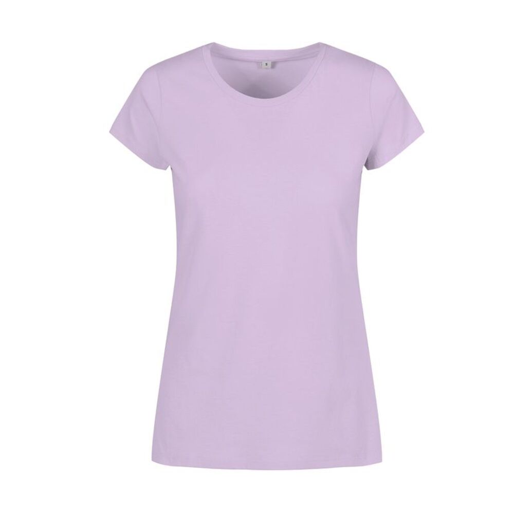 Build Your Brand Womens/Ladies Basic T-Shirt / Lilac